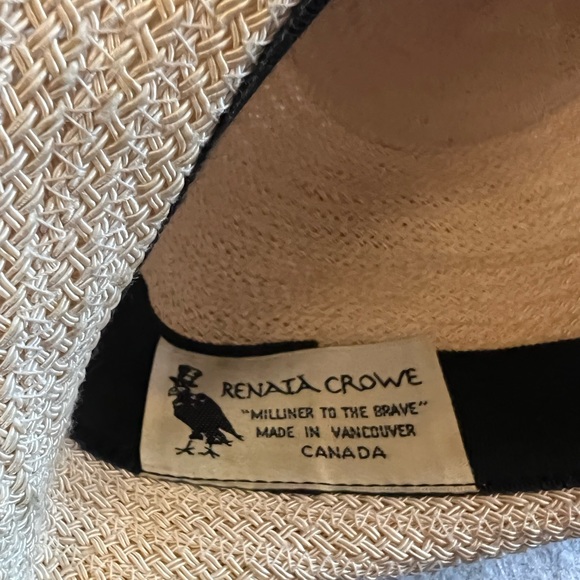 Renata Crowe Woven Hat Milliner to the Brave made in Canada - Picture 7 of 7